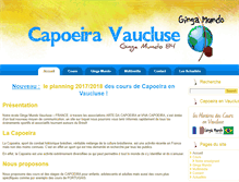 Tablet Screenshot of capoeira-vaucluse.com